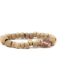 Tan small beaded bracelet