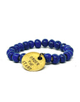 UNDER THE STARS. blue beaded charm bracelet