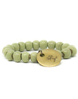 Palm tree charm beaded bracelet
