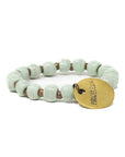 Mint green beaded bracelet handmade