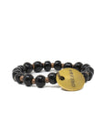 Black beaded women's bracelet