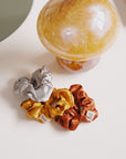 Golden silk scrunchie