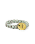 Aqua green beaded bracelet