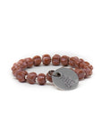 Pink beaded bracelet