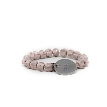 Blush pink beaded bracelet