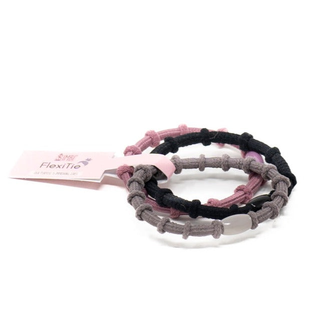 nylon strethch knotted hairband set of 3
