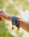 beaded charm bracelet