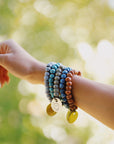 Beaded charm bracelet