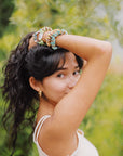 Tropical print hair accessories