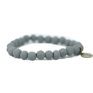 grey handmade beaded bracelet