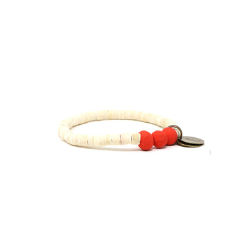 Candy Red Vanilla Coconut Pipeline Bracelet