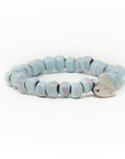 light blue womens beaded bracelet