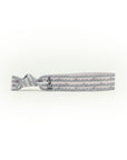 Silver Waves print hair tie