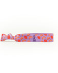fruity pink and purple hair tie
