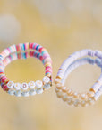 Heishi rainbow colored bracelet