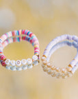 heishi beaded bracelets
