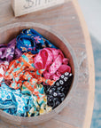 Flower hair-ties
