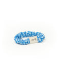 blue camouflage skinny scrunchie