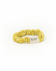 yellow camouflage skinny scrunchie