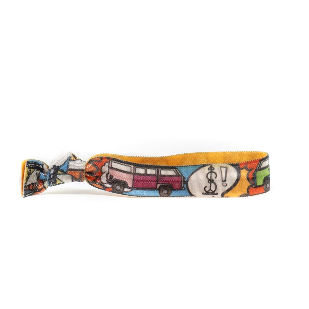 Groovy vibes with our colorful VW bus Simbi hair tie