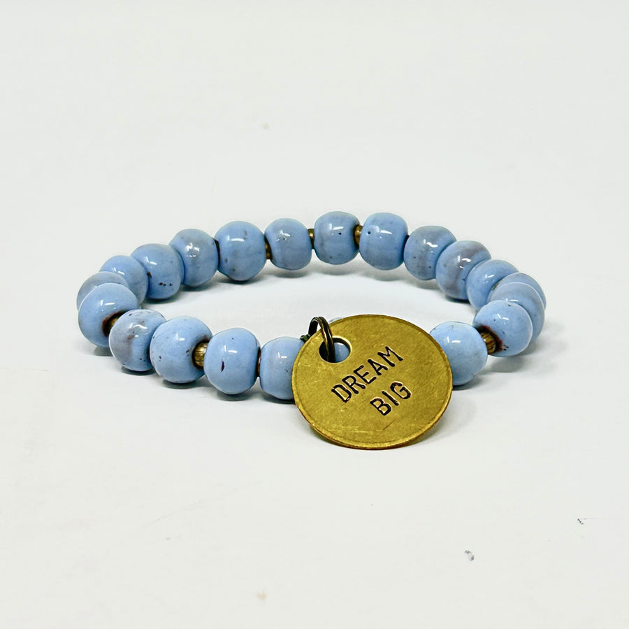 blue inspiration charm bracelet