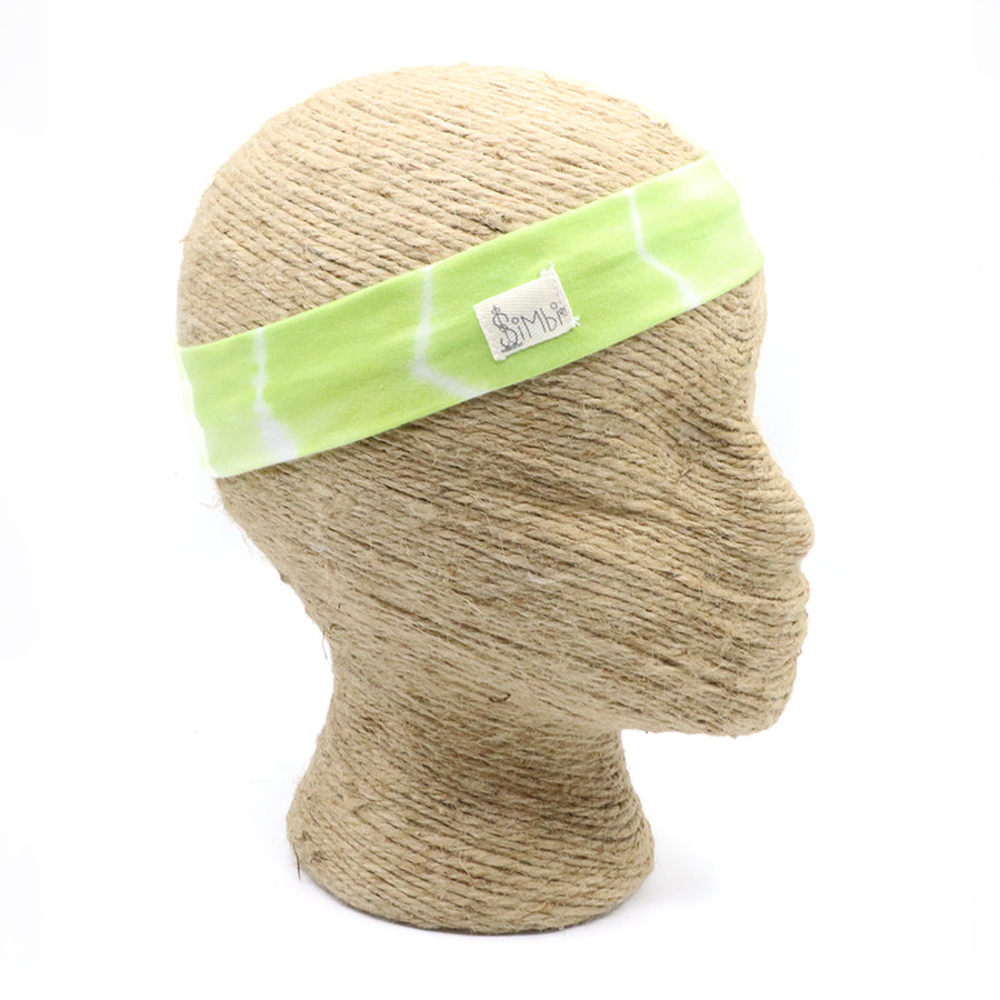 Lime Green Tie Dye Headband
