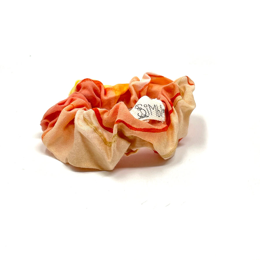 Tangerine Dream Watercolor Scrunchie