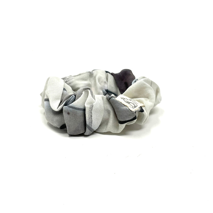 Grays Watercolor Scrunchie