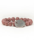 pink beaded charm bracelet
