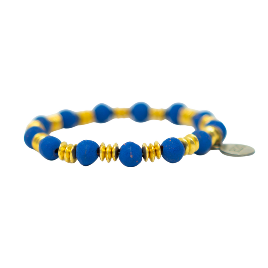 Handmade Blue beaded bracelet