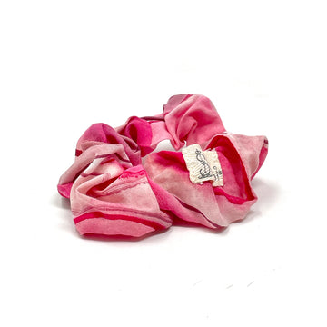 Ruby Pink Watercolor Scrunchie
