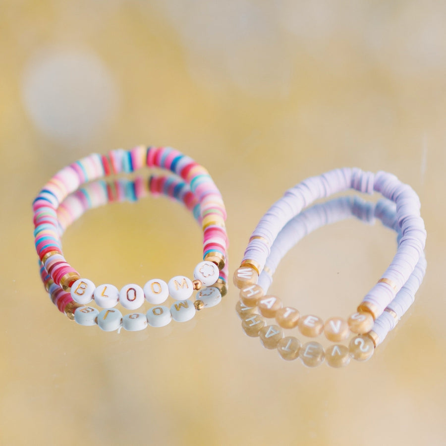 Heishi rainbow colored bracelet