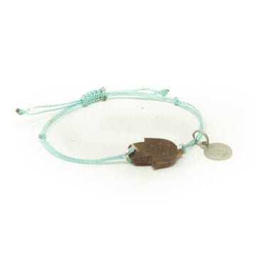 Hamsa Coconut Charm String Bracelet