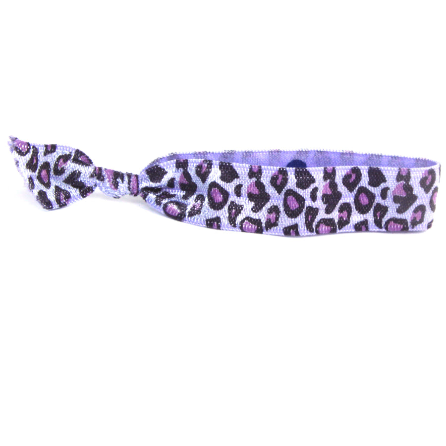 Purple Leopard Hair Tie