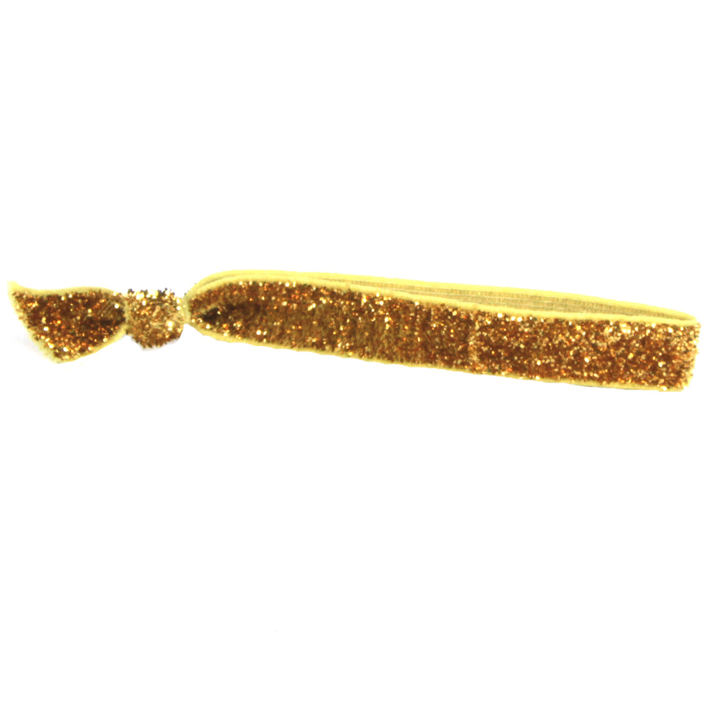 Gold Glitter Hair Tie