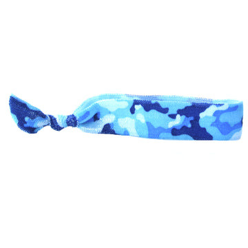 Blue Camo Hair Tie