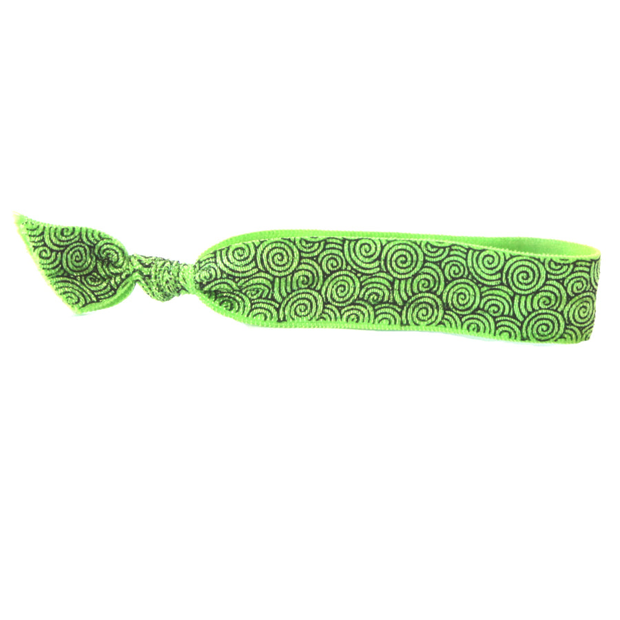 Green Swirl Hair Tie