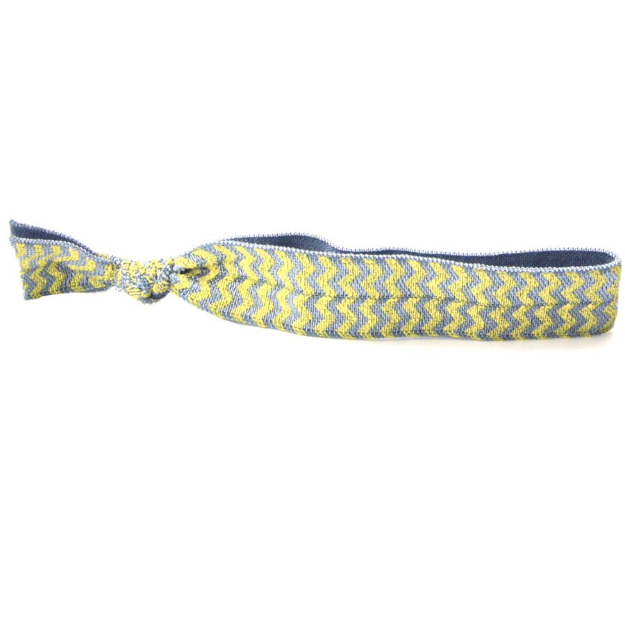 Yellow Chevron Hair Tie