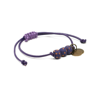Dark Grape Vegan Leather Pipeline Bracelet